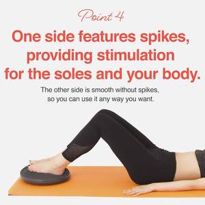 Cuscino oscillante a disco di stabilità in PVC gonfiabile da 35cm con pompa - Product Image 6