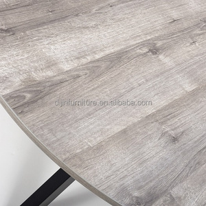 <span class=keywords><strong>Mesa</strong></span> de comedor redonda de madera MDF, <span class=keywords><strong>mesa</strong></span> de centro de salón de cocina, <span class=keywords><strong>patas</strong></span> de Metal Industrial - Product Image 6
