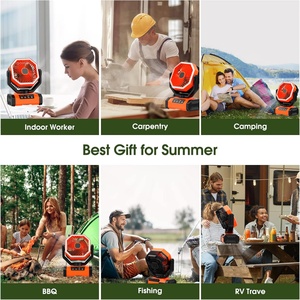 High Quality 20000mAh Portable Charging <b>Fan</b> with USB <b>Remote</b> <b>Control</b> for Outdoor & Household Use Portable <b>Fan</b> - Product Image 6