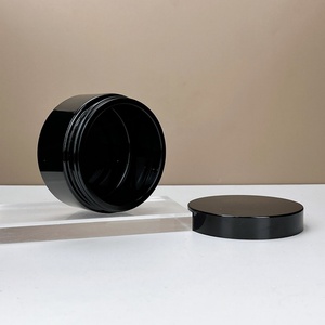 50ml 100ml 150ml 200ml Wide Mouth Black Ultra Violet Light-Proof Glass Cream Jar Empty UV Purple Cosmetic Violet Glass Jar - Product Image 4