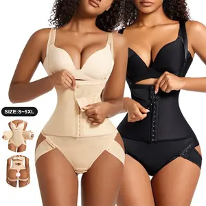 Sexy Shapewear Waist Bodysuit For Women Slimming Body Sculpting Waist Trainer Black Skin Full Body Shaper