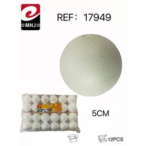 Palla in Polifoam da 5cm per Artigianato, BOLA POREX, Sfera in Schiuma - Product Image 1