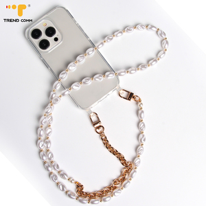 Nouvelle tendance : Porte-clés pour coque de téléphone portable, sangle de téléphone portable en métal robuste, cordon de qualité avec perles et chaîne. - Product Image 4