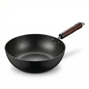 <span class=keywords><strong>Wok</strong></span> en fer pour une cuisson saine à faible teneur en huile, surface martelée antiadhésive, idéal pour les repas en famille et les rassemblements. - Product Image 1