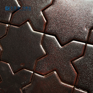 Piastrelle da Parete in Ceramica con Motivo a Mosaico Multicolore di Alta Qualità, Design Creativo a Stella e Croce - Product Image 3