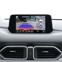 Caméra panoramique HD 3D LVDS 360 autour de la vue de voiture pour Mazda CX-5 2017-2023 mode de voiture d'écran tactile de trajectoire dynamique