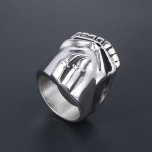 Skull <b>Titanium</b> Steel <b>Ring</b> Men's Fashion Accessory Party Jewelry SA854 - Product Image 4