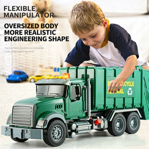 Piccolo <span class=keywords><strong>Camion</strong></span> della Spazzatura a Frizione per Riciclaggio, Giocattolo per Bambini con Effetti Luminosi e Sonori - Product Image 5