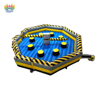 Prix bas, AirFunPro, jeu gonflable écologique en bâche PVC, parcours d'obstacles Meltdown, Wipe Out