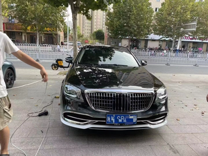Kit de Carrocería para <span class=keywords><strong>Mercedes</strong></span> Benz Clase S W222 S450 Modificado <span class=keywords><strong>Maybach</strong></span>, Conjunto de Parachoques Delantero y Trasero - Product Image 2