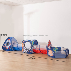 5 piezas de Tiendas de Juego Infantiles Tipo Cohete con Túnel, Casa de Juegos Pop-up para Niños - Product Image 1