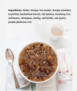 Ketoslim mo bữa ăn sáng ít đường Bữa ăn thay thế cao <span class=keywords><strong>fibre</strong></span> hộp ngay lập tức Konjac hỗn hợp ngũ cốc Cháo Cháo - Product Image 3