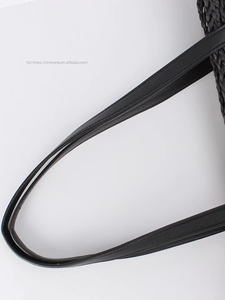 Sac fourre-tout tissé grande capacité, style français simple et populaire, avec fermeture éclair, motif à carreaux, sac à bandoulière tendance pour la plage Tanjing - Product Image 2