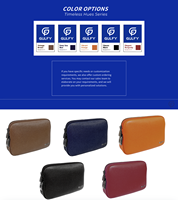 Tas Clutch Pria dengan Kunci Sidik Jari Kapasitas Besar Dompet Anti-Pencurian Tas Tangan Bisnis Baru