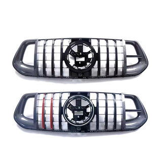 Calandre avant aspect ABS de haute qualité, installation facile, garantie 1 an pour <span class=keywords><strong>Mercedes</strong></span>-Benz <span class=keywords><strong>Classe</strong></span> GLC W253 X253 GLC43 GLC200 GLC250 - Product Image 1