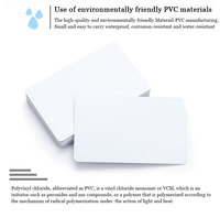 Carte à puce RFID 13.56MHz ISO HF Desfire EV3 2K la plus vendue avec carte vierge en PVC à puce