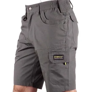 Шорты-карго мужские легкие, Дышащие Короткие рабочие штаны, рабочая одежда, повседневные рабочие шорты с 8 карманами