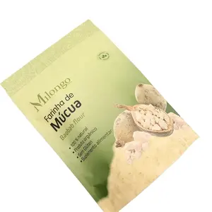 OEM custom plastic foil resealable flower leaf eco packaging bags for coffee matcha tea sachets