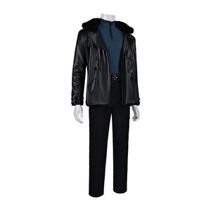 Costume de cosplay Leon Scott Kennedy, ensemble complet, veste en cuir noir, pantalon, tenue de jeu d'animation, jeu de rôle - Product Image 3