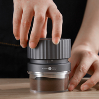 ZeroHero Distributeur de café auto-nivelant en gros, Niveleur d'espresso par gravité, Profondeur réglable, Acier inoxydable pour porte-filtre