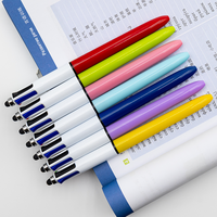 Stylo à bille multifonctionnel à écran tactile, nouveauté, encre 4 couleurs, largeur d'écriture 0,7 mm, plume DX, stylo promotionnel en plastique