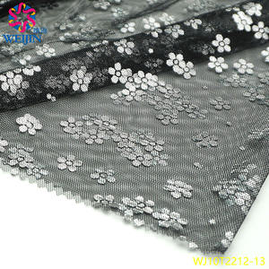 Diseño <span class=keywords><strong>de</strong></span> tela chapado en oro cinco pétalos pequeña flor <span class=keywords><strong>de</strong></span> punto hoja <span class=keywords><strong>de</strong></span> tul tela <span class=keywords><strong>de</strong></span> malla brillante tela <span class=keywords><strong>de</strong></span> malla ropa fiesta falda vestido - Product Image 5