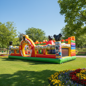 Château gonflable <span class=keywords><strong>Mickey</strong></span> tout-en-un WINSUN, livraison rapide, pour location, parc gonflable de dessins animés pour fête - Product Image 1