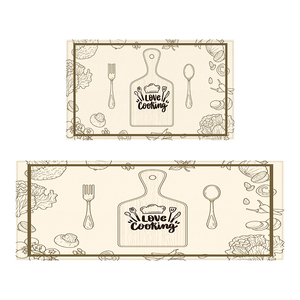 Modern Kitchen <strong>Rugs</strong> Custom Printed Non-Slip Cushioned Flooring Mats Custom Woven <strong>Stand</strong> and Washable Kitchen Mats - Product Image 2