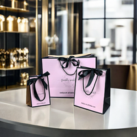 Sac cadeau en papier kraft blanc de luxe avec ruban et poignée, sac de shopping en carton blanc, emballage en matériaux recyclés pour bougies et artisanat
