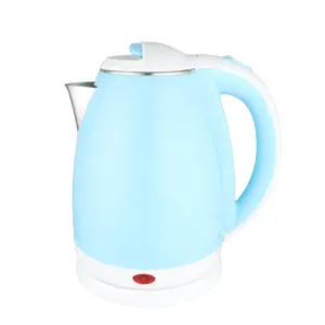 1.8L cheap price wholesales traditional blue plastic inner stainless steel electric kettle