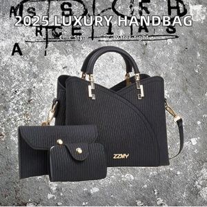 Women's Vintage Summer Daily Office Career Shopping <b>Tote</b> Bags PU Leather <b>Zip</b> Closure in Black Gray Red Wine Brown - Product Image 2