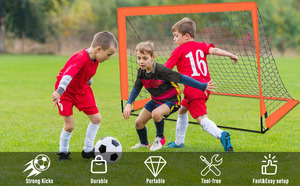 Portería <span class=keywords><strong>de</strong></span> Fútbol Portátil Mini <span class=keywords><strong>de</strong></span> 4 pies x 3 pies, Juego <span class=keywords><strong>de</strong></span> 1 Red con Estuche <span class=keywords><strong>de</strong></span> Transporte, Equipo <span class=keywords><strong>de</strong></span> Entrenamiento <span class=keywords><strong>para</strong></span> Uso en el Patio Trasero - Product Image 4