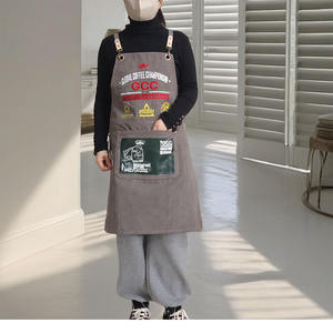 Delantal de Barista sin Mangas de Lona Reutilizable y Gruesa, Antiincrustante, con Logotipo Personalizado, para Repostería, Tienda de Té con Leche, <span class=keywords><strong>Bar</strong></span>, Camarero - Product Image 5