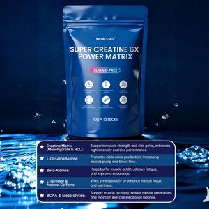 אבקת קריאטין מונוהידראט 6x סופר של ACORN Sports Nutrition למבוגרים, 2500 מ\\\"ג, להתאוששות לאחר אימון, צמיחת שרירים, ללא סוכר, אנרגיה - Product Image 3