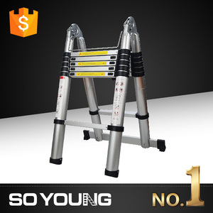 Một khung 5M Mở rộng gấp nhôm kính thiên văn thang với thang Phân thiết kế hiện đại 13 bước 150kg tải trọng - Product Image 3