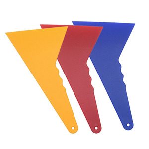 Xe cửa sổ phim giống cây chổi màu vàng dày nhựa tam giác tip scraper cho vinyl bọc sticker tự động cửa sổ Tint phim cài đặt công cụ - Product Image 6