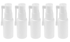 <b>Pink</b> Blue White 40ml Round Shape PET Plastic Liquid Oral Spray <b>Bottle</b> with Long Nozzle Dust Cap Personal Care Packaging 20/410 - Product Image 4