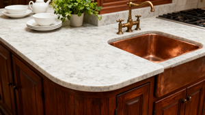 FREE SAMPLE 100% Vietnam Artificial Quartz Fantasy Calacatta Big Slab Modern Hotel Kitchen Bathroom Vanity Top Countertop - Product Image 4