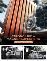 Support magnétique pour voiture LISEN avec rotation à 360°, aimant puissant pour tableau de bord, iPhone 17 16 15 Pro Max, support universel pour téléphone portable