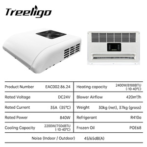 Aire Acondicionado Eléctrico de Estacionamiento DC24V para Camiones, <span class=keywords><strong>Furgonetas</strong></span>, Autobuses y Autocaravanas, etc. - Product Image 2