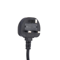 UK Plug 2 C13 Y Splitter cable de alimentación Aislado de alto voltaje VDE/CCC/ROHS Conductor de cobre PVC Telecomunicación