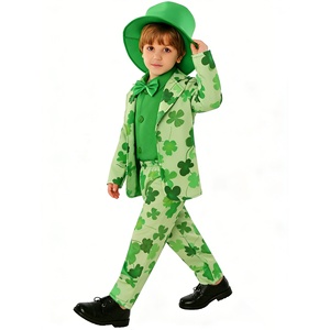 Disfraz de <span class=keywords><strong>Duende</strong></span> Irlandés para el Día de Irlanda 2026, Chaleco <span class=keywords><strong>Verde</strong></span>, <span class=keywords><strong>Traje</strong></span> de <span class=keywords><strong>Duende</strong></span> Irlandés, Disfraz Divertido para Niños - Product Image 5