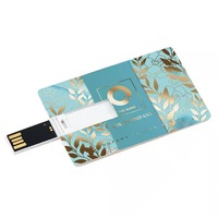Clé USB promotionnelle haute vitesse 2.0/3.0 ultra-fine format carte de crédit avec impression recto-verso