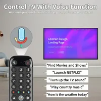 RC833 GUB1 pour remplacement de la télécommande vocale TCL QLED Smart TV avec boutons YouTube NETFLIX PrimeVideo 65C845