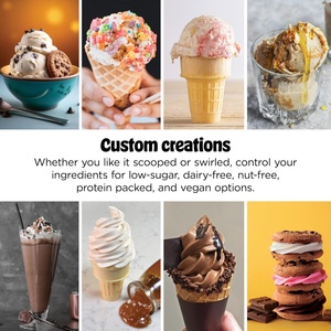 Scoop Swirl Electric Ice <strong>Cream</strong> <strong>Maker</strong> 1000W Soft Serve Sorbet Milkshakes Frozen Yogurt 13-in-1 Programs Handle 2-in-1 Household - Product Image 5