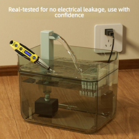 Fontaine à eau pour chat et chien de grande capacité en plastique avec circulation automatique, batterie rechargeable, fournitures pour animaux de compagnie