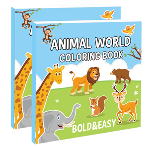 Custom Printing High Quality Cardboard Children Coloring <b>Book</b> with Offset Printing for <b>Educational</b> Drawing and Painting - Product Image 1
