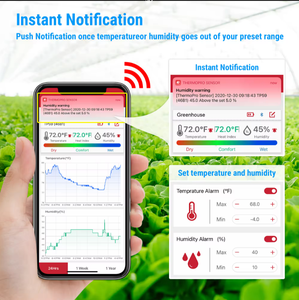 <span class=keywords><strong>ThermoPro</strong></span> TP35980mスマートデジタル屋内部屋温度計湿度計 - Product Image 4