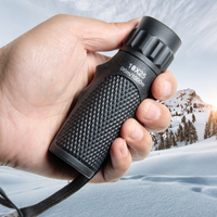 Monoculaire étanche 10X X25, portable, de poche, longue portée 1000M, vision grand angle, noir HD