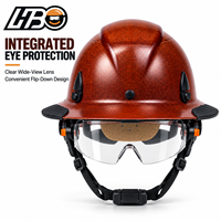 Casque de sécurité industriel HBC ANSI Z89.1 Skullgard en fibre de verre à bord complet pour la Bolivie - Fournisseur industriel